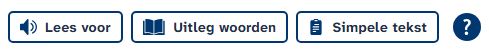 Voorbeeld van de knoppenbalk van Tolkie