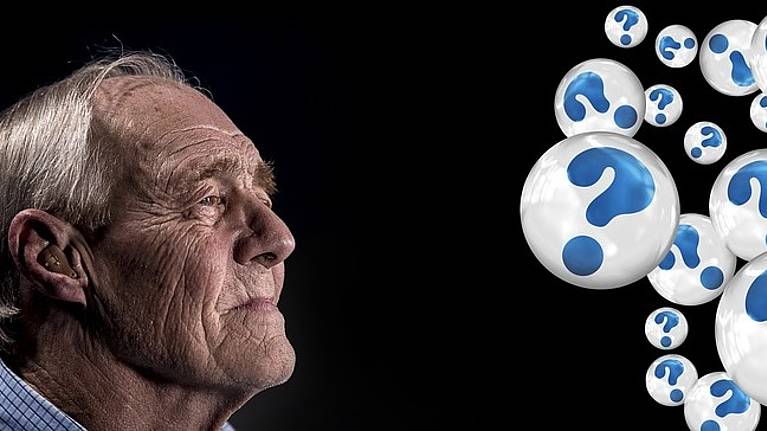 Afbeelding van man met dementie Afbeelding van man met dementie