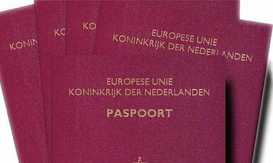 Foto van paspoorten