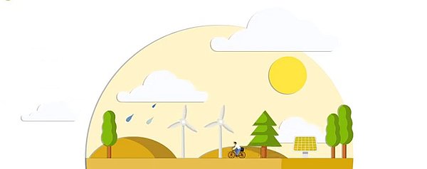 Klimaatbestendig en energieneutraal Asten Afbeelding van landschap met windmolens en zonnepaneel.