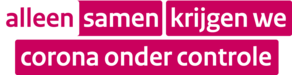 Logo Alleen Samen Logo Alleen samen krijgen we Corona onder controle