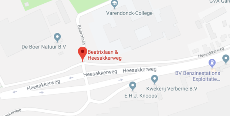 Locatie waar de rotonde wordt aangelegd Locatie waar de rotonde wordt aangelegd